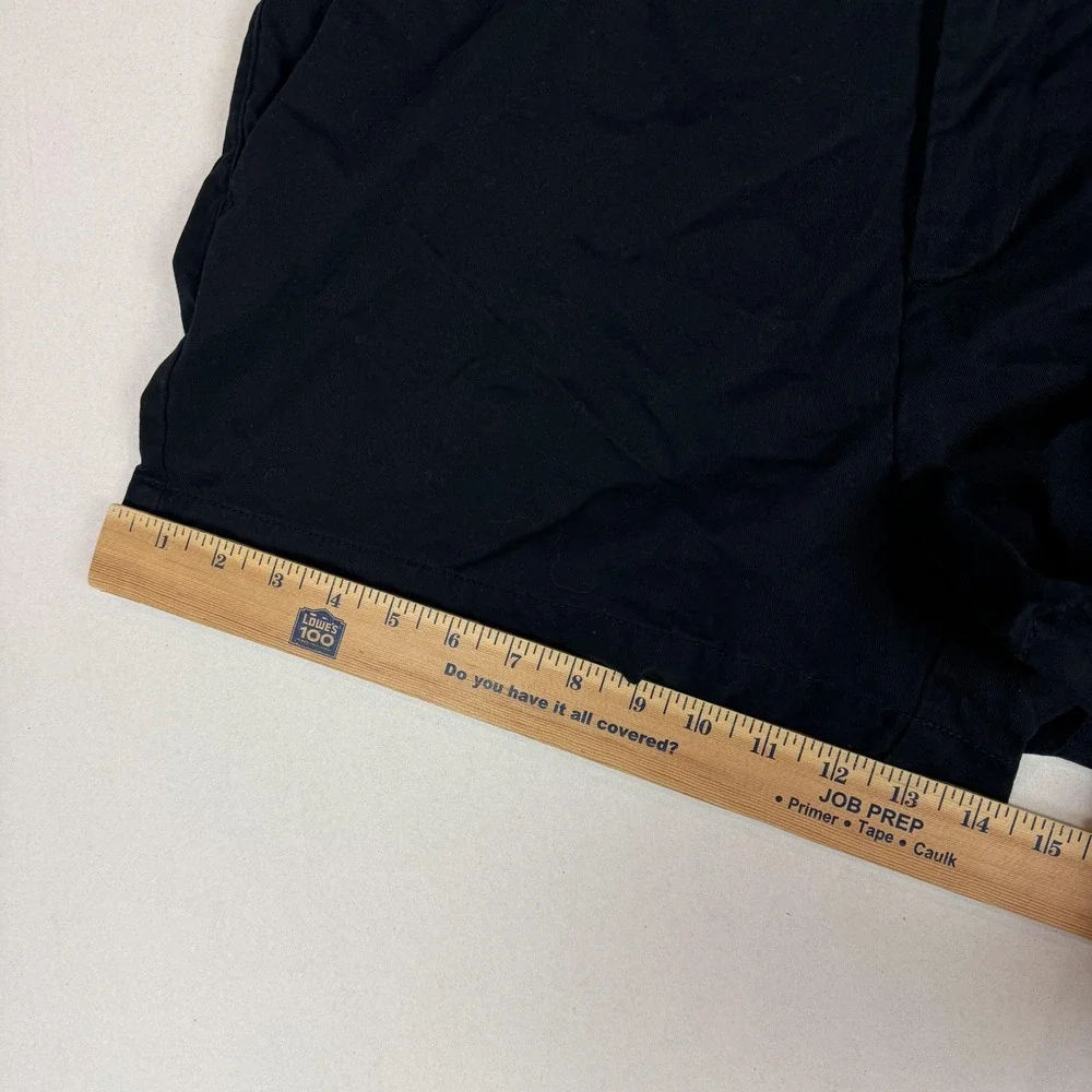 Merona Shorts Womens 16 Black Chino Twill 3 Inseam Regular Fit Casual Summer